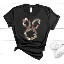 

Easter Day Women T-shirts Casual Harajuku Cotton Tops Tee Summer Female T Shirt Short Sleeve T Shirt for Women Cotton Clothing