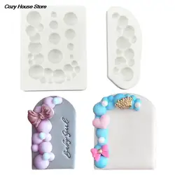 3D Bubble Ball Archway Design Silicone Mold Fondant Chocolate Mould DIY Clay Topper Model Cake Decorating Tools Kitchen Bakeware