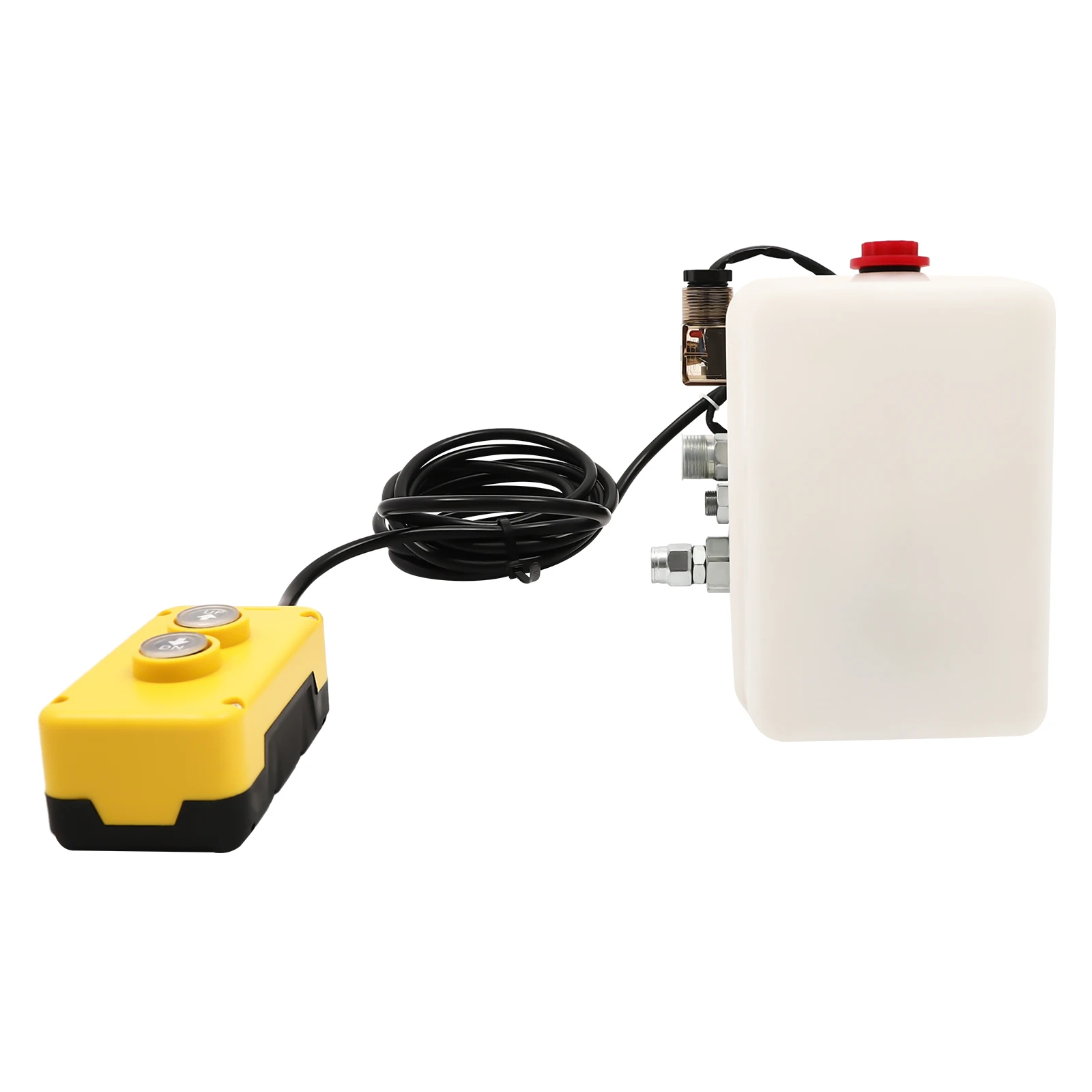 800W Hydraulic Pump for Dump Trailer 12V Single Acting Dump Truck Safety&Reliable 3