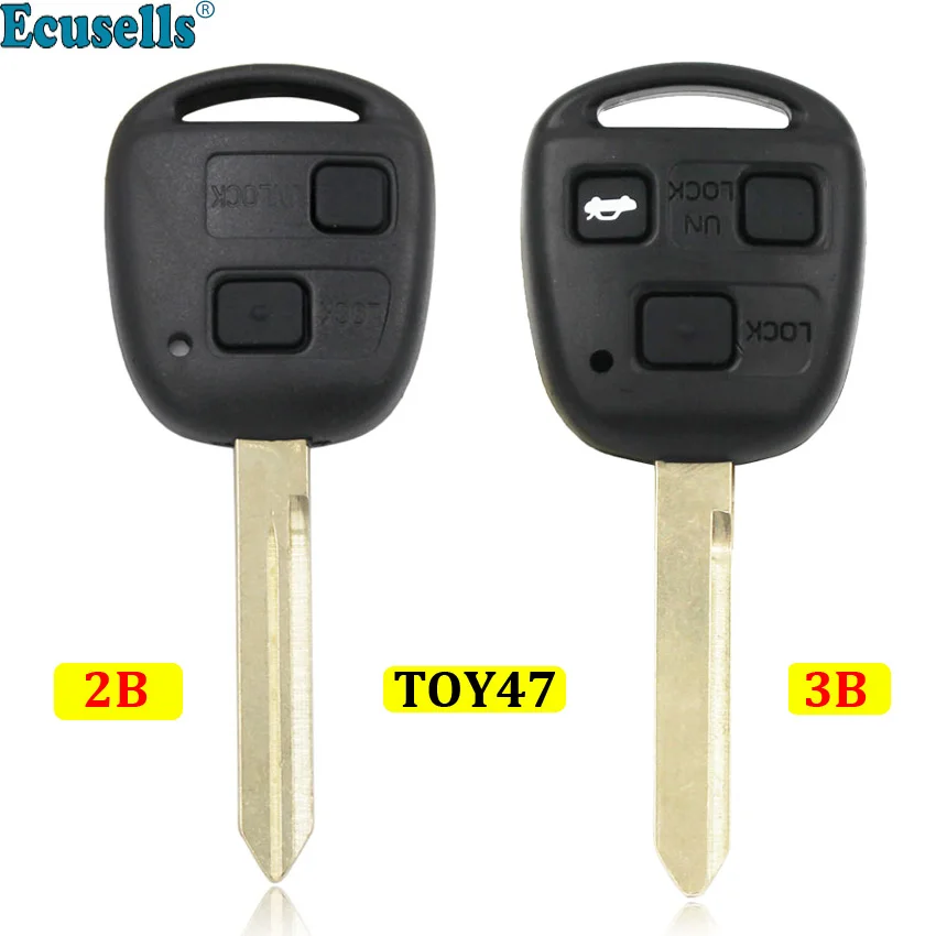 

Ecusells 2/3 сменный пульт дистанционного управления для Toyota Corolla Camry Land Cruiser RAV4 TOY47