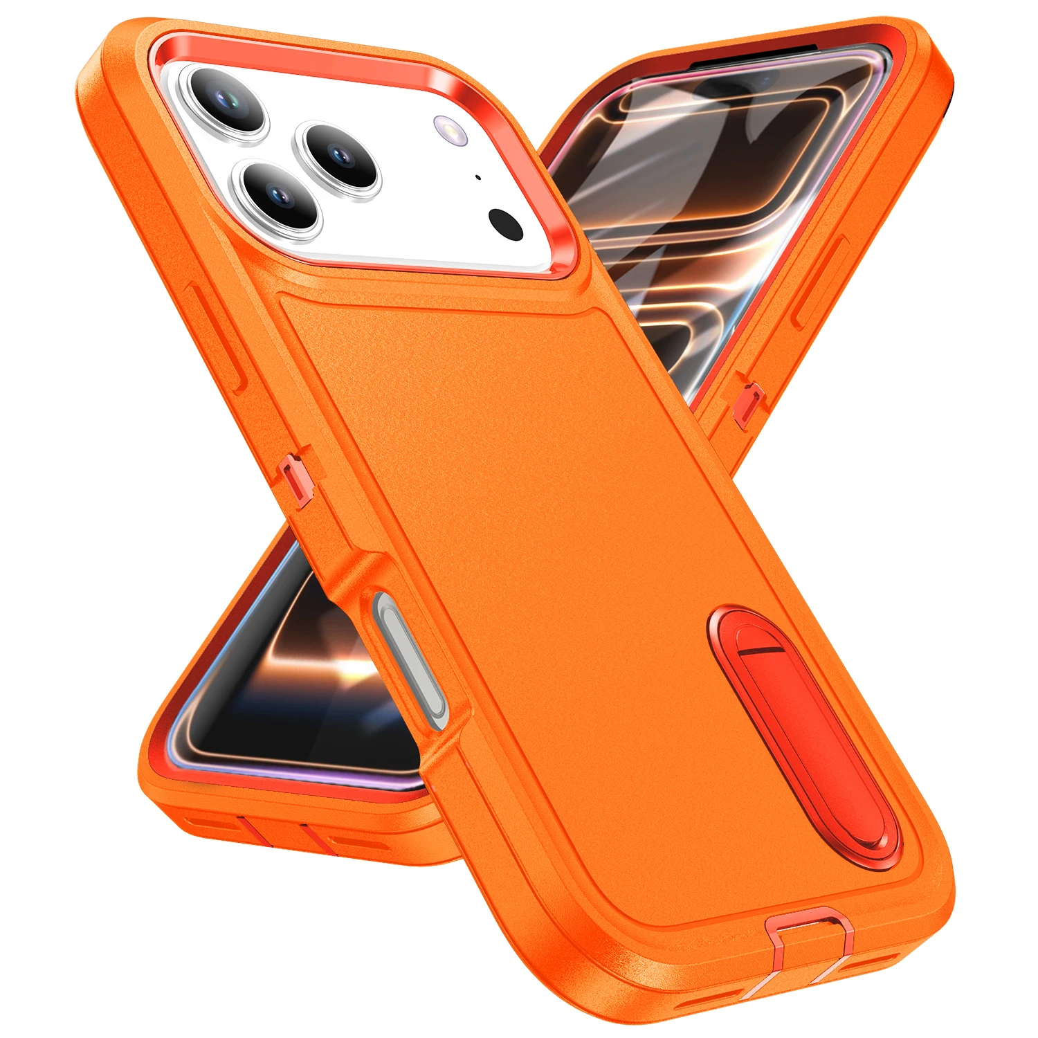 Ultimate 3-in-1 Hybrid Military-Grade Anti-Shock Phone Case with Hard Holder