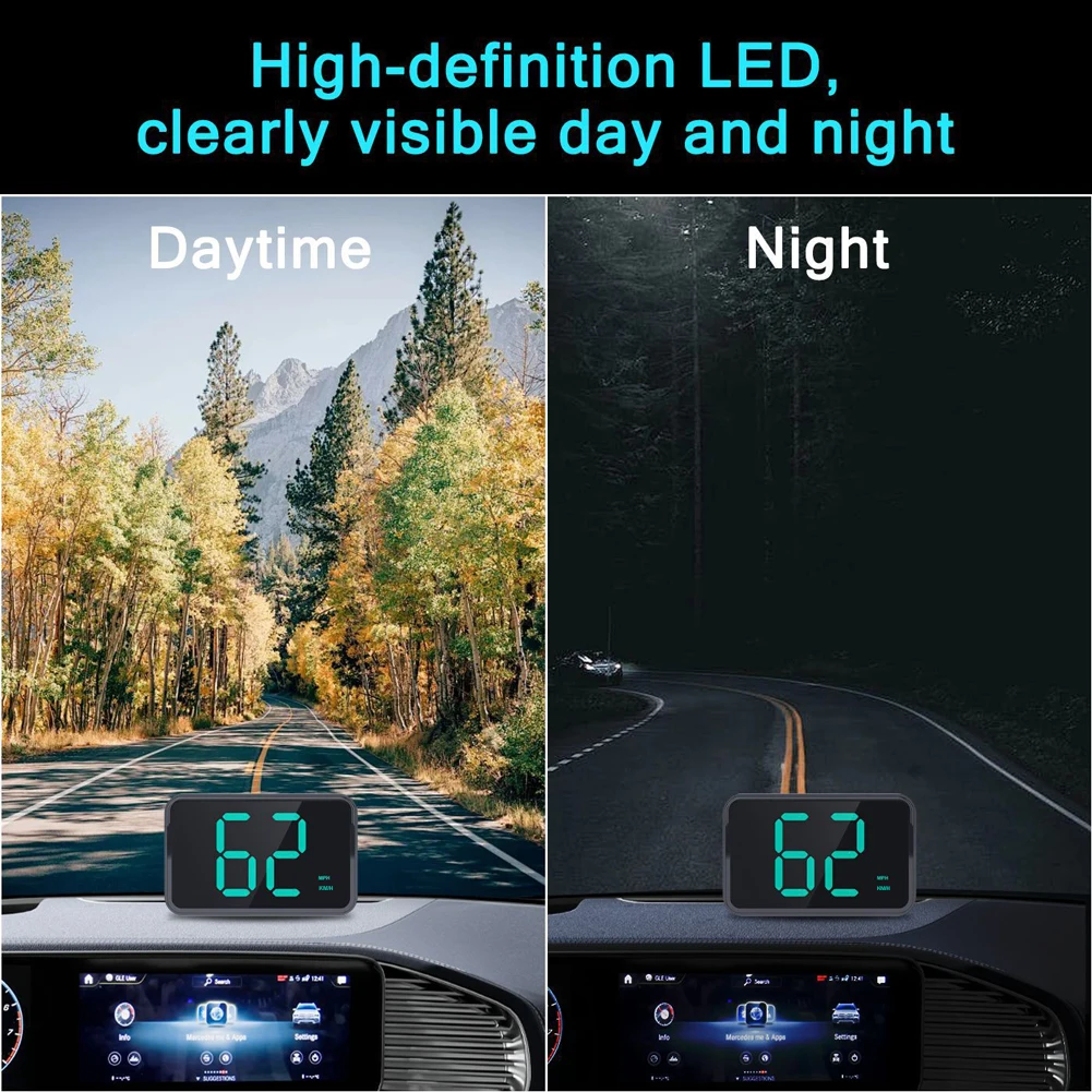 Display Head-Up Universale GPS HUD, Tachimetro Digitale Km/h con Caratteri Grandi, Adatto per Tutte le Auto e Camion, Plug & Play, Ricambio Auto - Image 5