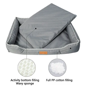 S81e1f8e3add14404923489e074969b1fH.jpg Removable Waterproof Dog Bed Upgrade 900D Oxford More Waterproof More Bite-resistant Dogs Beds for All Seasons Dog Accessories