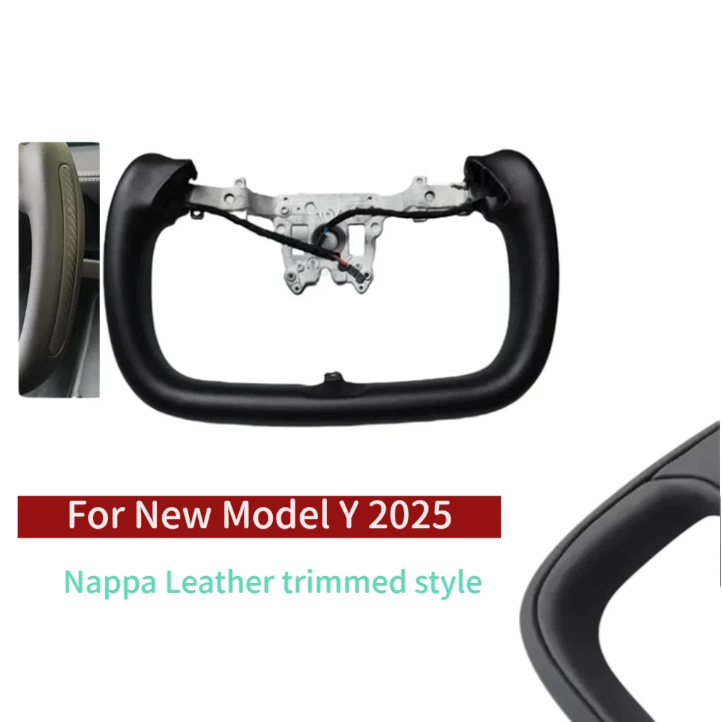 テスラTeslaヨークステアリング 本体 黒色 2025モデルy ジュニパー専用