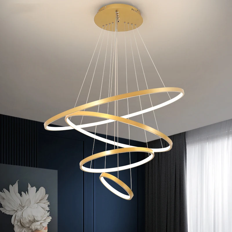 Plafonnier LED suspendu au design moderne simpliste, éclairage d'intérieur, luminaire décoratif de plafond, idéal pour un salon ou une chambre à coucher