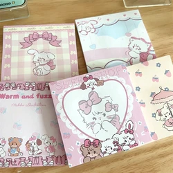 50 Sheets Cute Sweet Cat Sticky Notes Scrapbooking Diary Kawaii Notepad Memo Pad Girl Decorative Note Paper Stationery