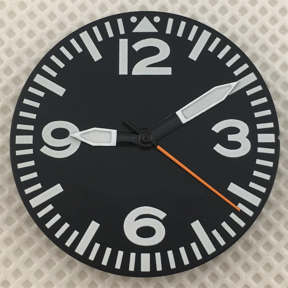 29mm Black and White Full Luminous Dial with Green Luminescence