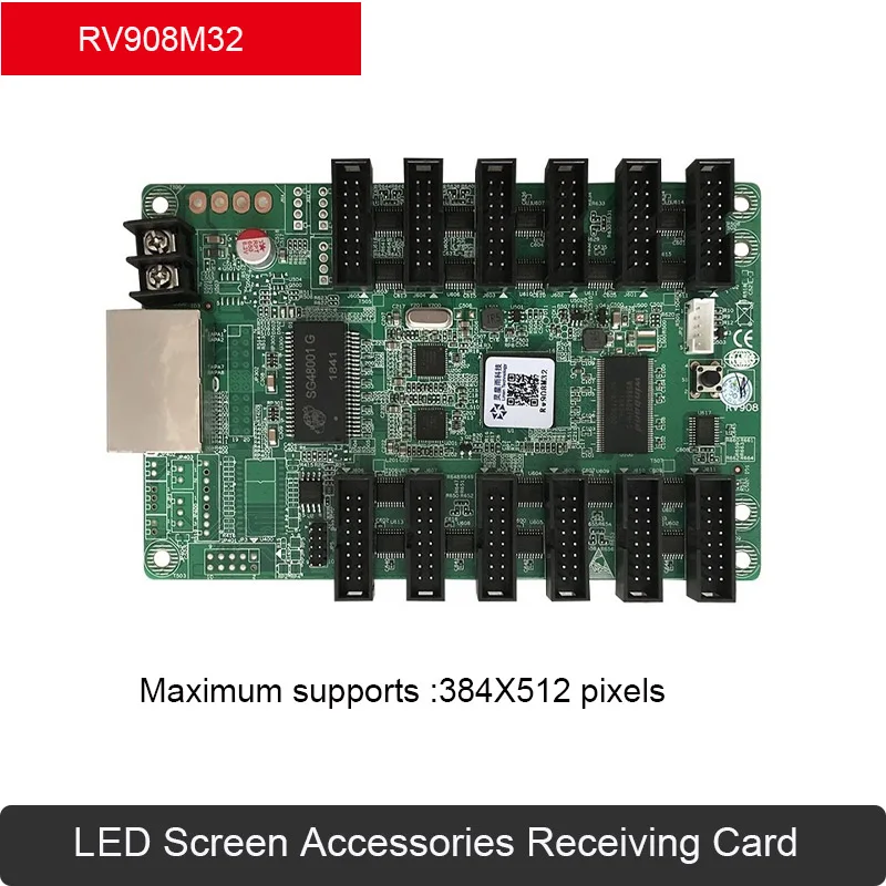 

Linsn RV908M32 RGB LED Video Screen Receiving Card 1/32Scan LED Control Card 12Groups Hub75 Port Work With TS802D Send Card