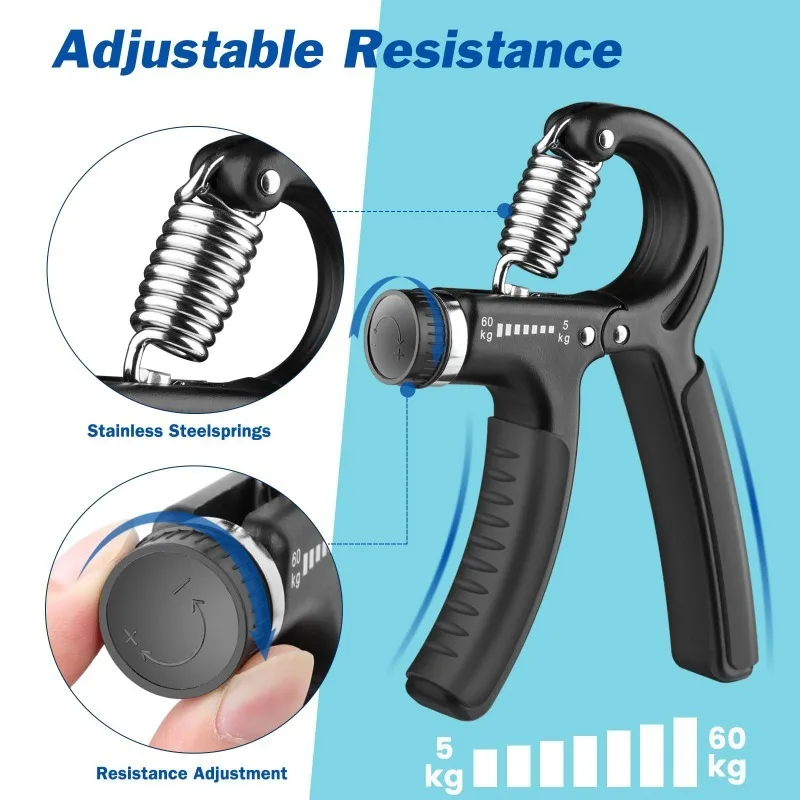 10-60Kg Count Heavy Gripper Fitness Hand Exerciser Grip Wrist Training Increase Strength Spring Finger Pinch Carpal Expander hand strengthener,finger trainer,finger strength trainer,wrist exerciser,hand grip trainers,hand grip exerciser,hand exerciser,hand trainer