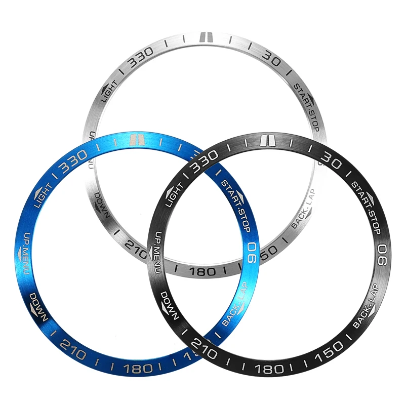 Elegant Metal Ring Bezel Protective Case - Anti-Scratch Smart Watch Shell Frame