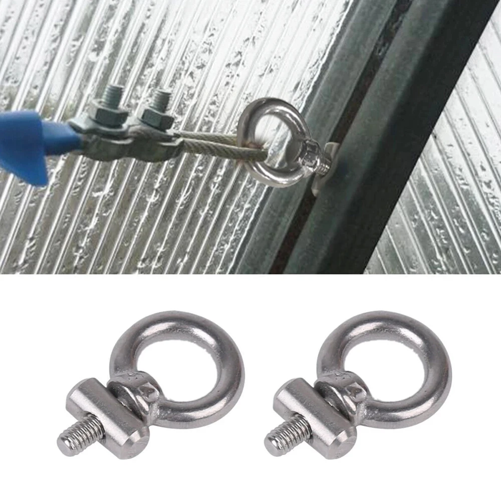 ​4pcs Stainless Steel Awning Rail Stoppers Silver 6mm Stops Motorhome Campervan Awning Rail /Tarpaulin Stoppers