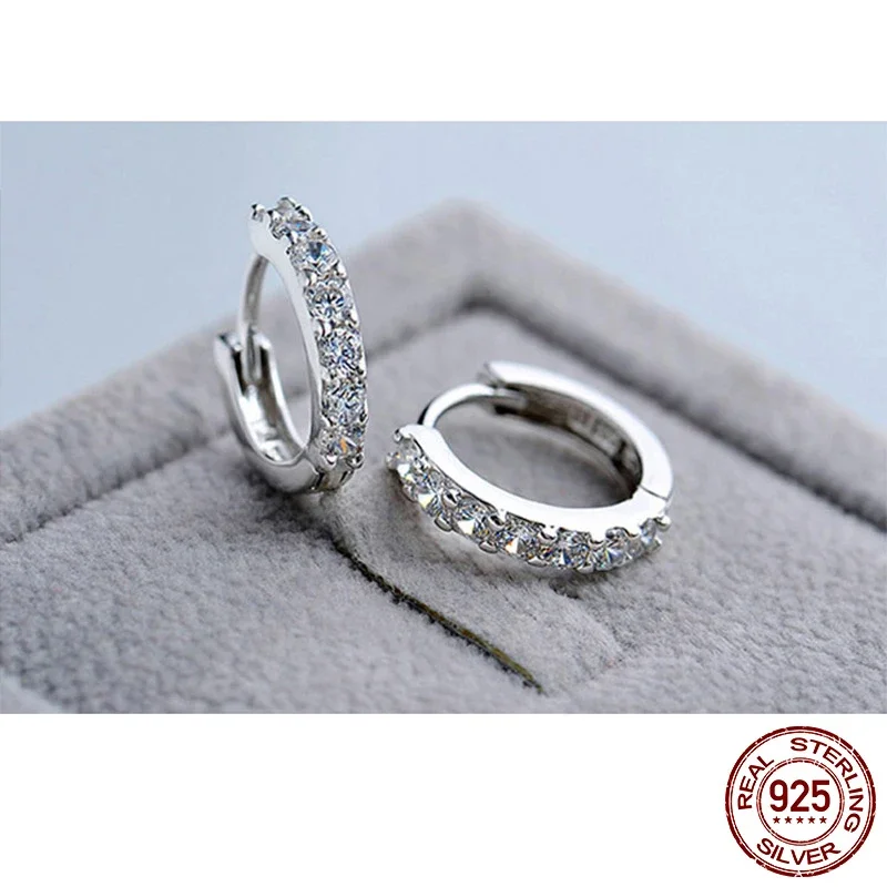 925 Sterling Silver Hoop Earrings