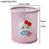 Sanrio HelloKitty Iron Mesh Notebook Cup, a cute desktop stationery pencil case for HelloKitty fans' offices and schools 5