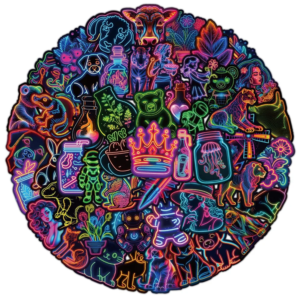 Рисунок 2 - новые неоновые наклейки творческие