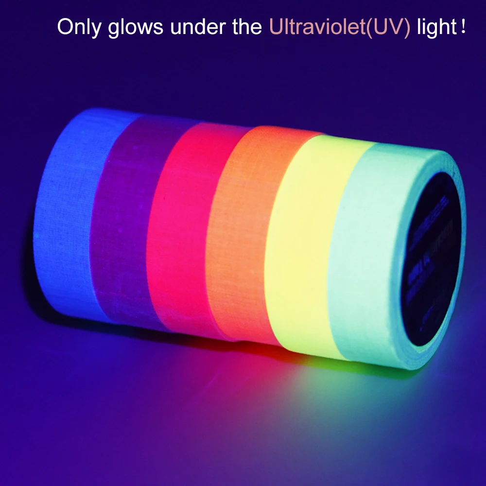 UVGafferFluorescentTapeBlacklightReactiveGlowInTheDarkTape