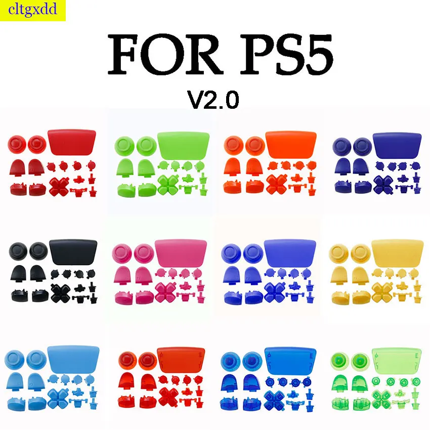 1 Set Di D-Pad R1 L1 R2 L2 Tasti Freccia Pulsante Abxy Maniglia Joystick Cap Per Controller Ps5 Pulsante Completo Ps5-020 Accessori
