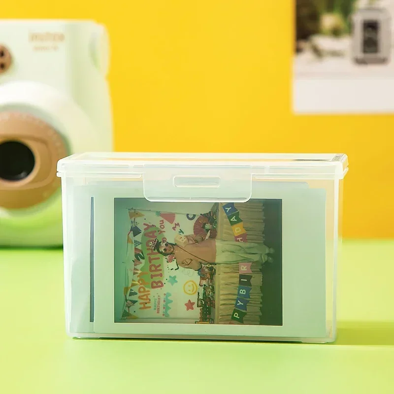 Card Holder 1PCS Transparent Idol Kpop Albumes Photo Storage Photocards Small Collection Organizer Box
