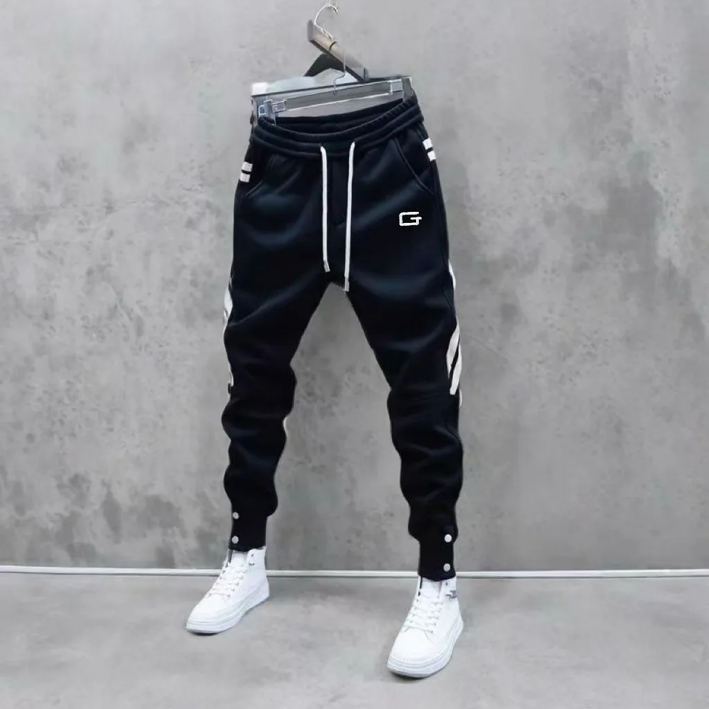 2024 New Men Joggers Autumn Sweatpants Winter Drawstring Casual Pants Workout Running Cotton Sports Trousers Men Clothing 4