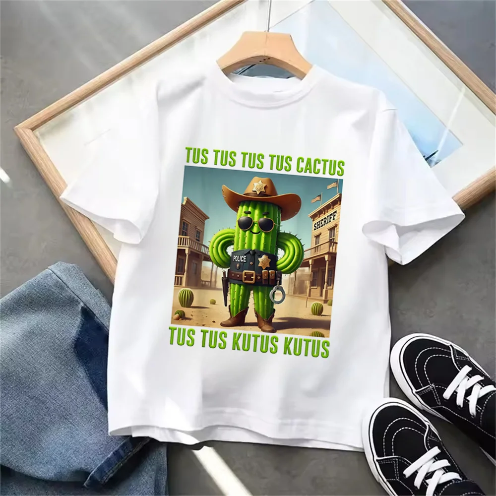 Italian Brainrot Animals Kids T-shirt - Cute and Absorbent Casual Summer Tee