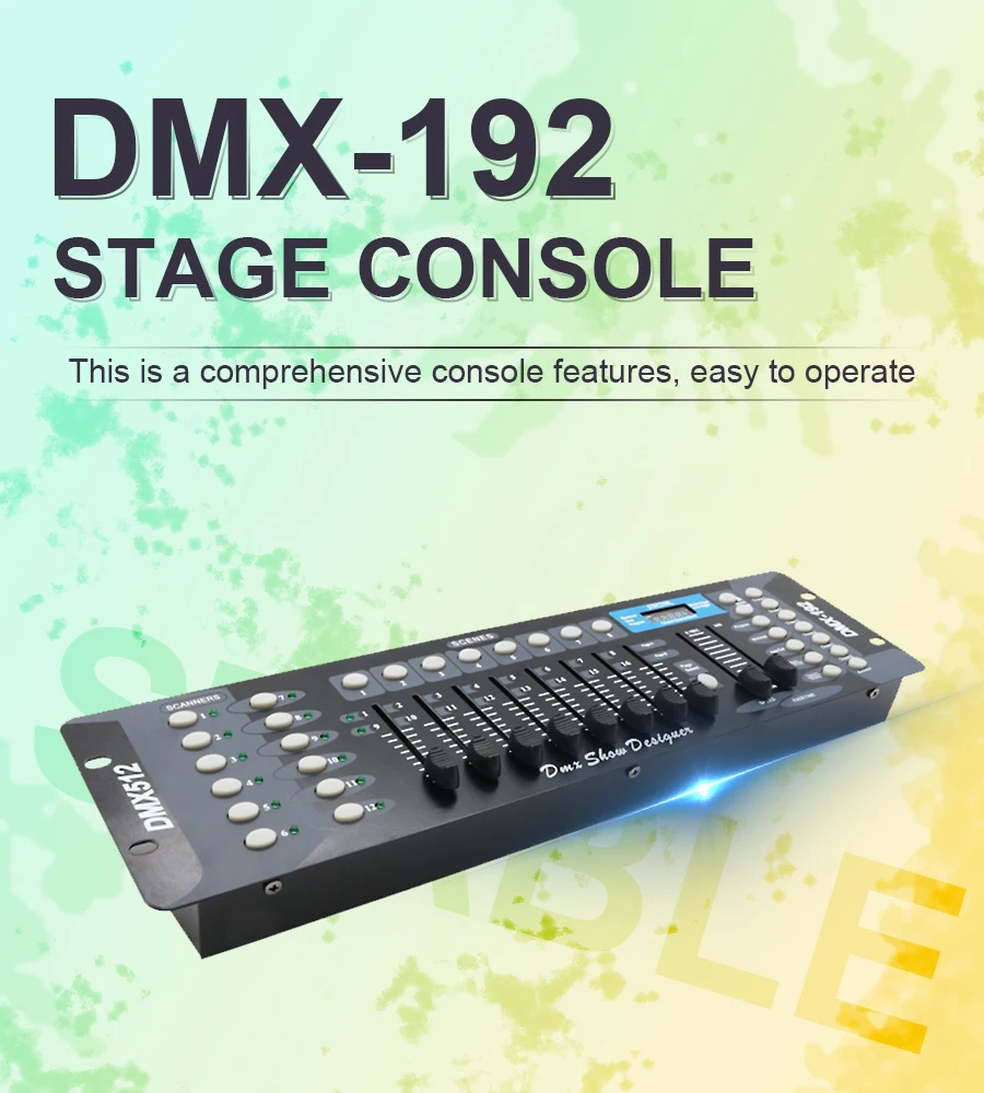 

NEW 192 DMX Controller DJ Equipment 512 Console Stage Lighting For LED Par Moving Head Spotlights Controlle