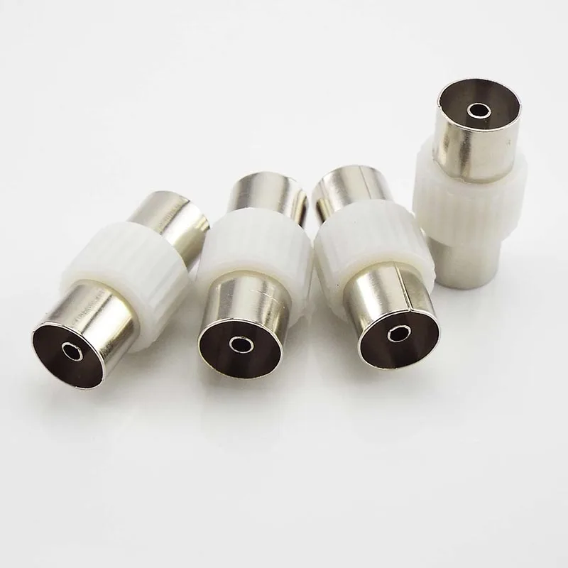 2pcs Male to Male / Female to Female TV Plug Jack for Antennas TV RF Coaxial Plugs Connector Adapter