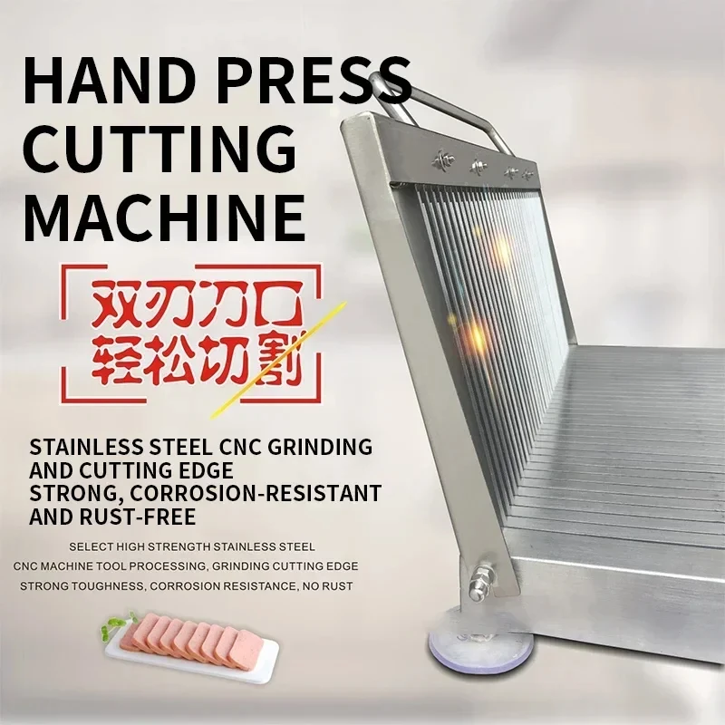 Multi-function Slicing 6-15mm Manual Thickened Stainless Steel Double-blade Sharp Hand Pressure Vegetable Cooked Food Slice