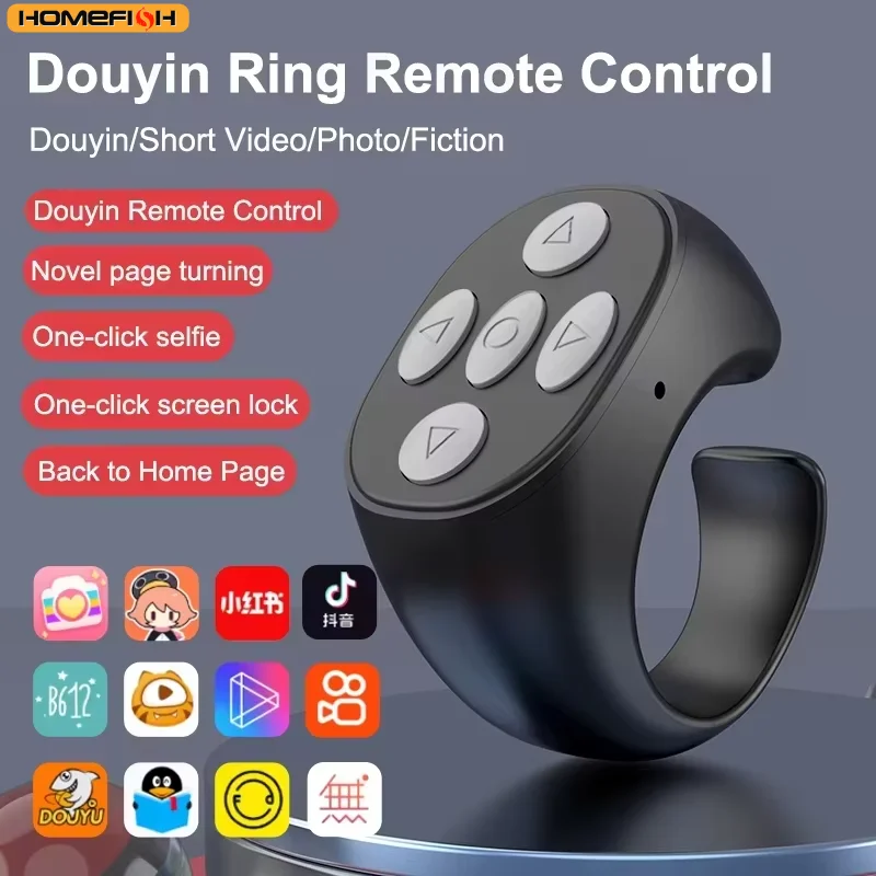 Portable Bluetooth Remote Control Self-Timer for Mobile Phone Video Shooting