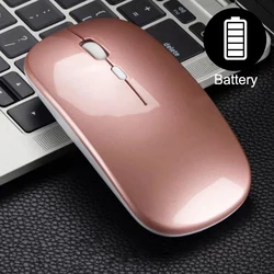 Wireless Gaming Mouse with Adjustable DPI and USB Receiver (Rose Gold)