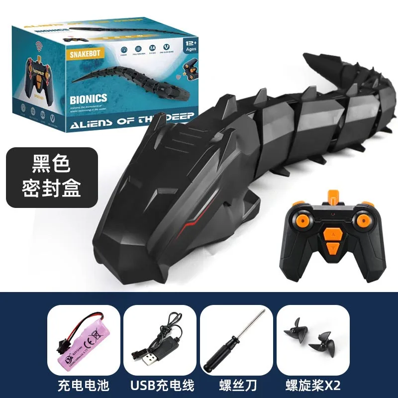 RC Boa Constrictor Swimming In Water Remote Control Snake Electronic Animal Funny Fish Electric Swimming Pool Toy For Kids Gift 4