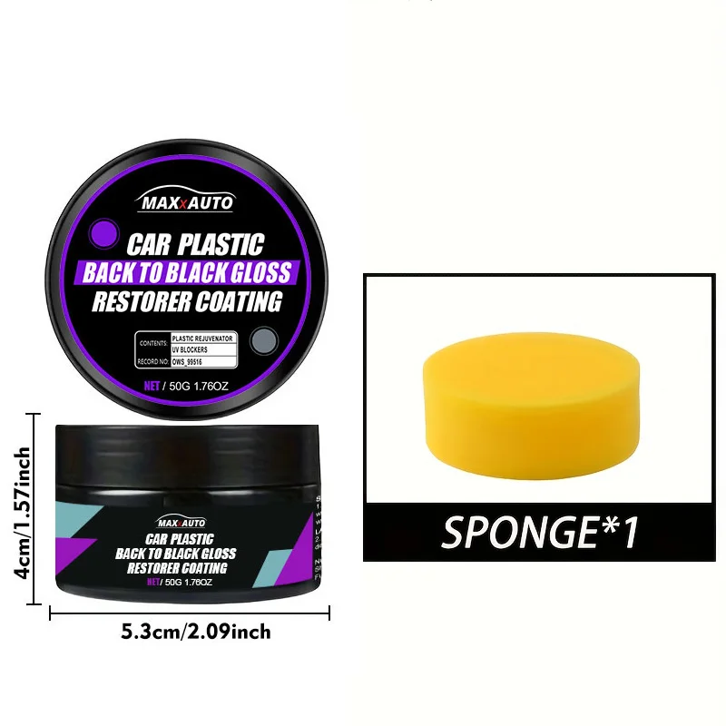 Car Universal Leather and Plastic Repair Polishing Wax Automotive Interior