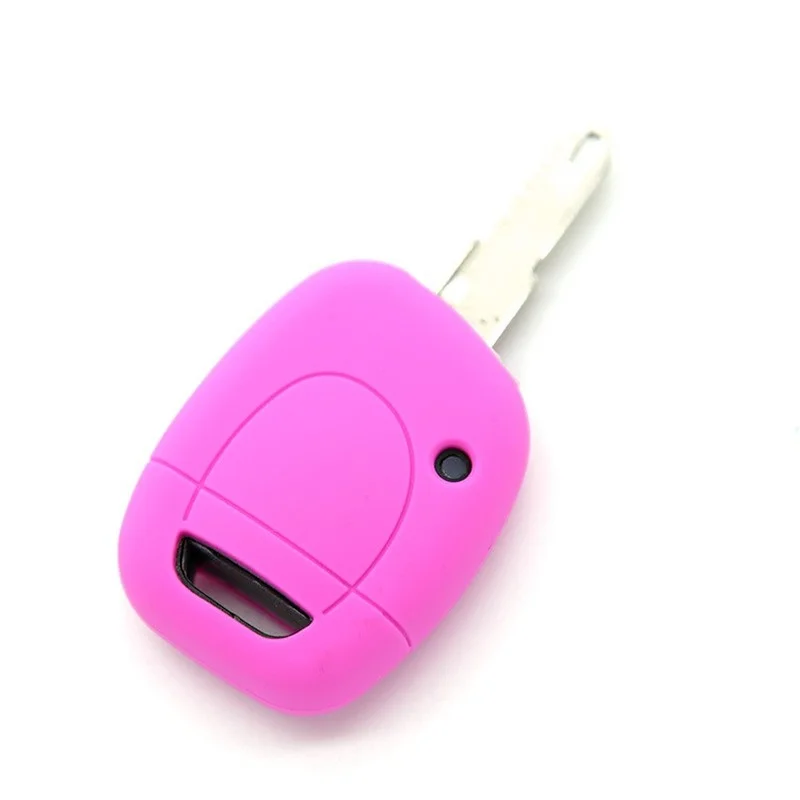 Silicone Key Case Fob Cover for Renault Twingo Clio Kangoo Twingo 1 Button Remote Key Shell Skin Holder Protector key case key case cover remote control case cover