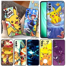 

Anime Pokemon Pikachu For Samsung Galaxy A90 A80 A70 S A60 A50S A30 S A40 S A2 A20E A20 S A10S A10 E Black Phone Case Capa