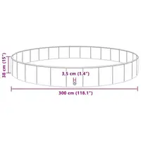 Piscine pour enfants ronde Ø 300 x 38 cm bleue, piscine pour enfants dans le jardin et sur la terrasse, bassin pour jeux d'été et plaisir aquatique, piscine familiale pour loisirs en plein air, grande piscine pour la maison et les vacances 7