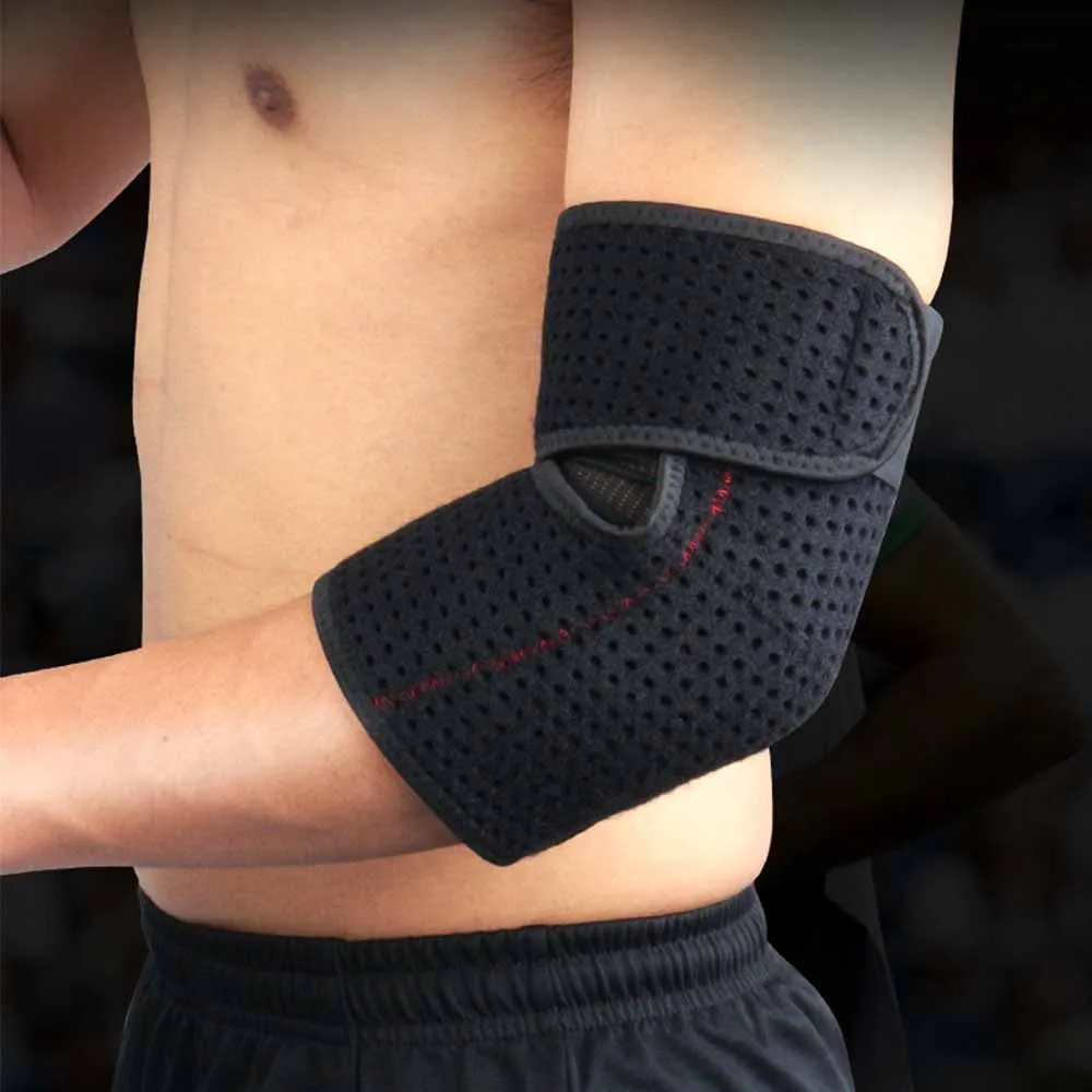 1 Stuks Sport Verstelbare Elleboog Brace Ondersteuning Tennis Compressie Ademende Bandjes Voor Golfers, Bursitis, Tendinitis, Gewrichtspijn