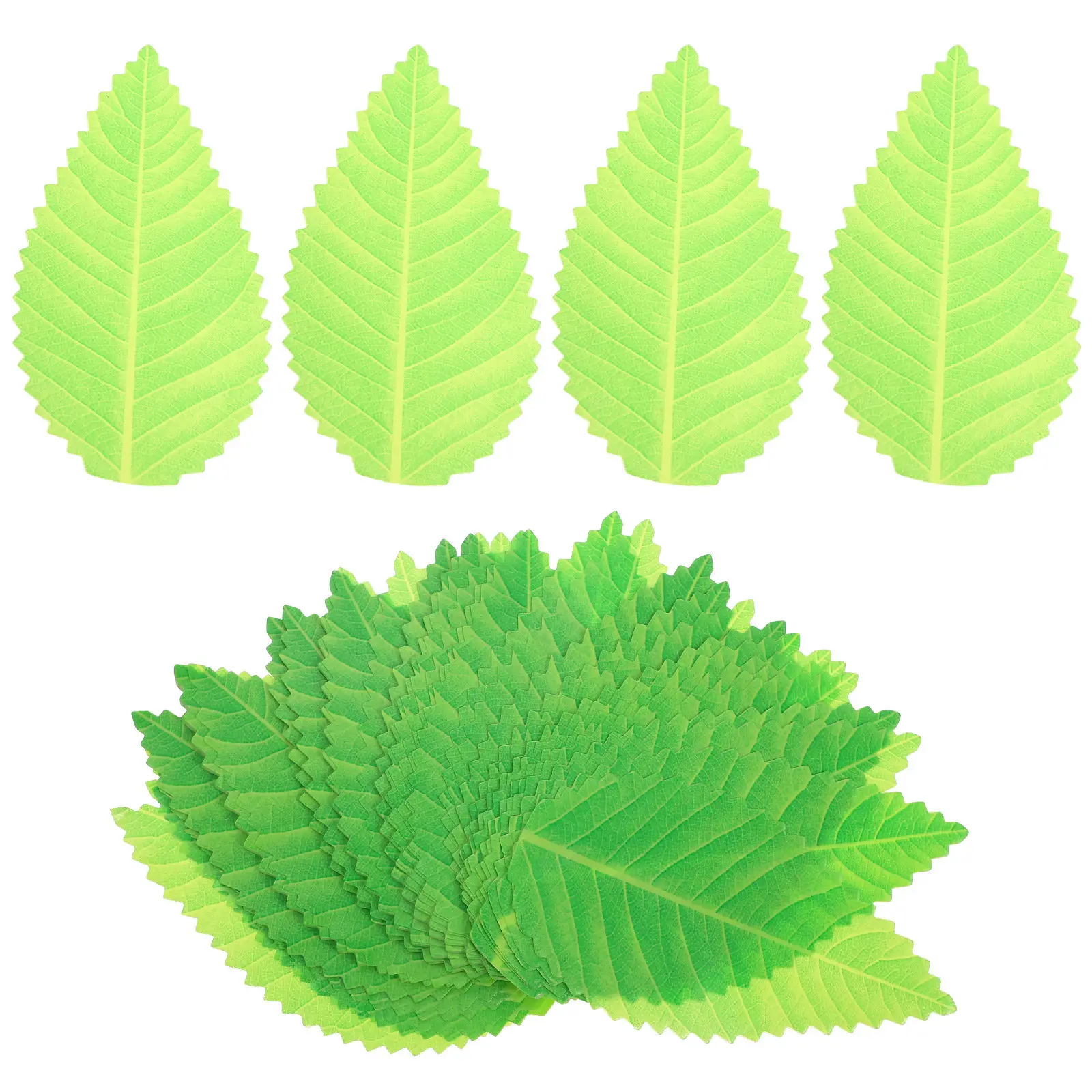 200Pcs 스시 장식 잎 수지 사시미 잔디 재사용 가능한 스시 접시 장식 일본 음식 매트 레스토랑 용품