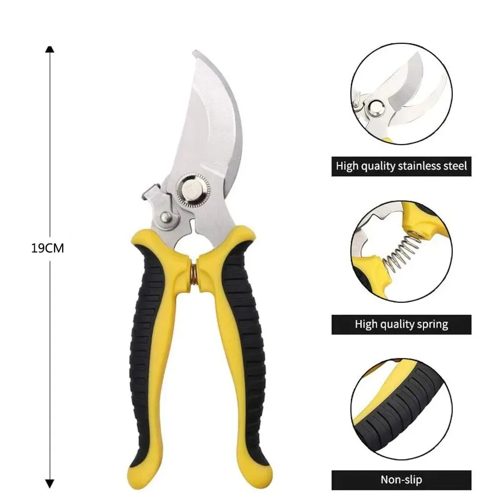 Rose Gold Bypass Pruning Shears Stainless Steel Garden Shears Garden  Clipper Heavy Duty Pruners Secateurs Gardening Trimmer Scissors