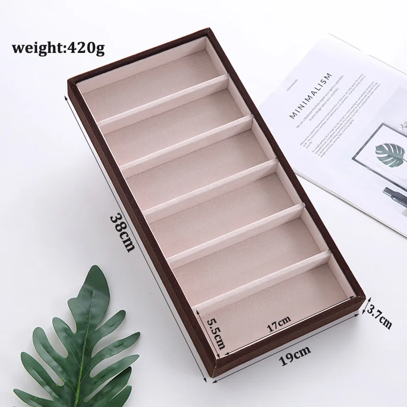 Newly Colors 4/6/10/12Grids Sunglasses Storage Box Sunglasses Case Glasses Display Props Jewelry Organizer Tray Fashion Display