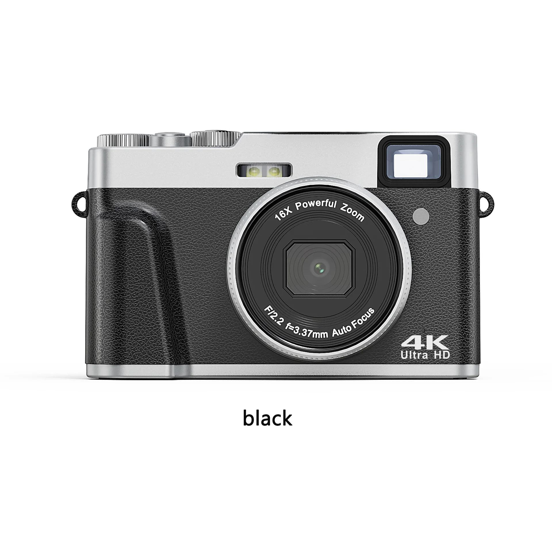 Camera Mirrorless, 4K Auto Focus 48MP, Suitable for YouTube and Video Shooting, Anti-Shake Camera with Viewfinder Flash