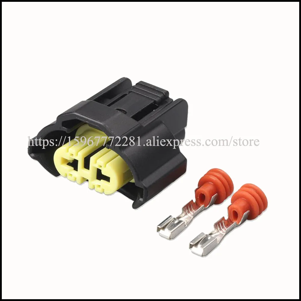 

100set DJ70255FA-3-21 H11 car female cable connector terminal 2 pin connector automotive Plug socket wire cable DJ70255F-3-21