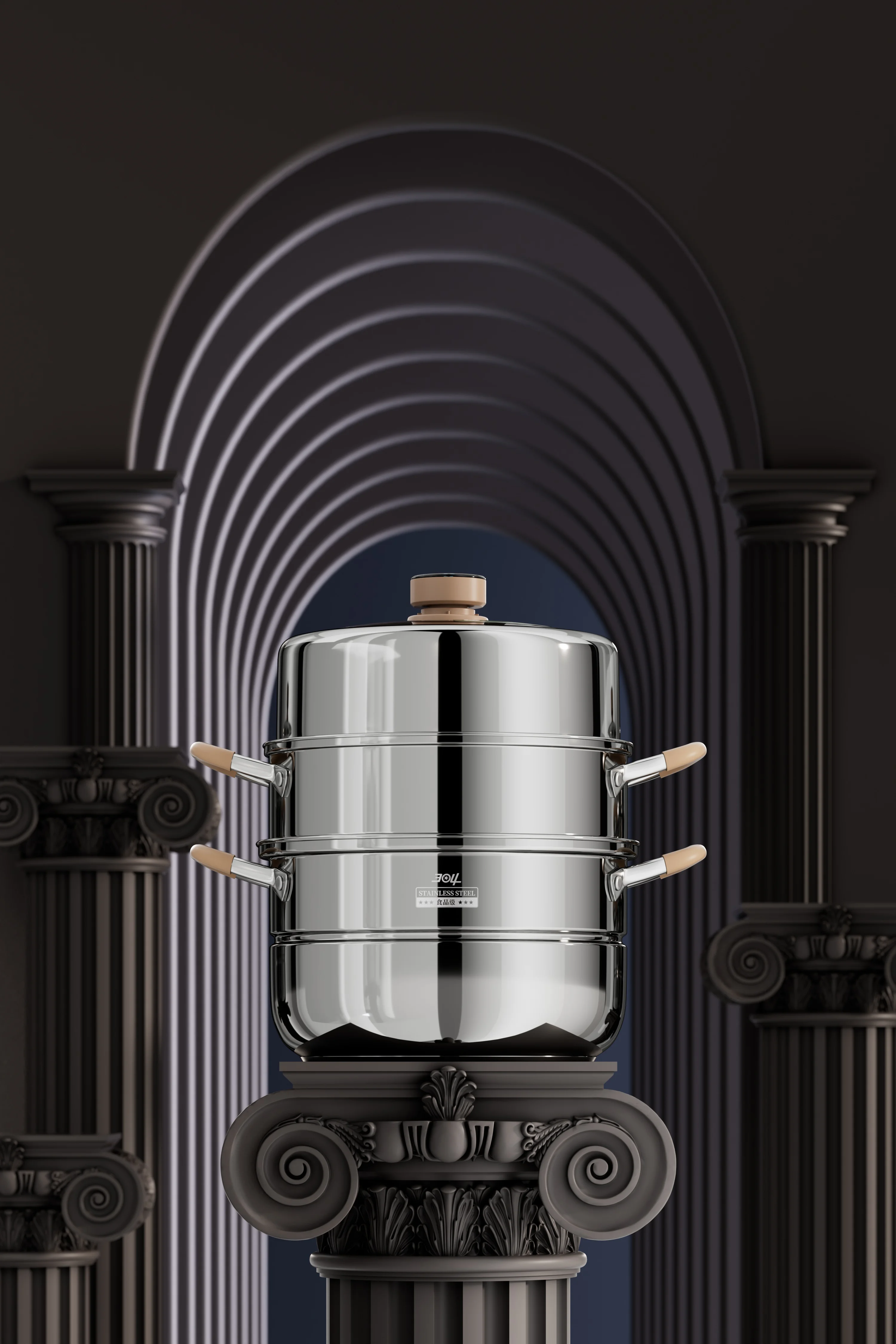 A steamer that can be timed; 304 stainless steel material; Triple thickened stockpot; Induction cooker open flame universal