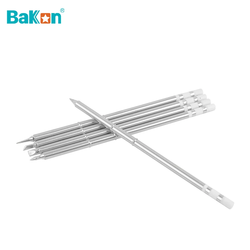 

Bakon T12 Iron Tip For Soldering Station BK969D+ BK950D Solder Head Type B/B2/BC1/BC2/BL/C4/I/K/KU/J02