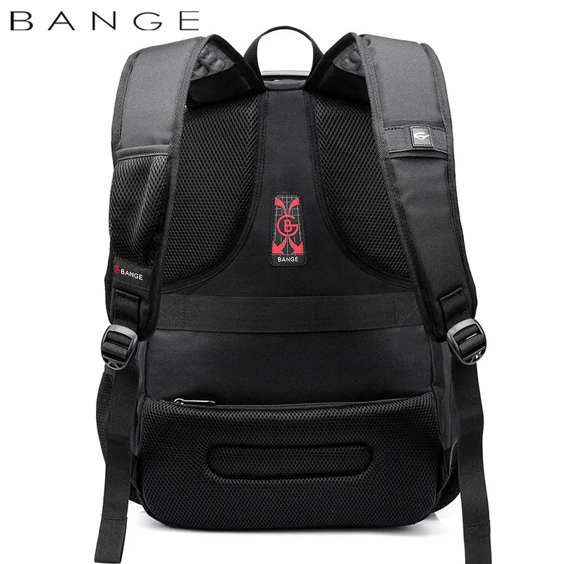 Bange Men backpack large capa large capacity 16inch laptop backpack USB charge waterproof 40L travel bag Rucksack schoolbag back 4