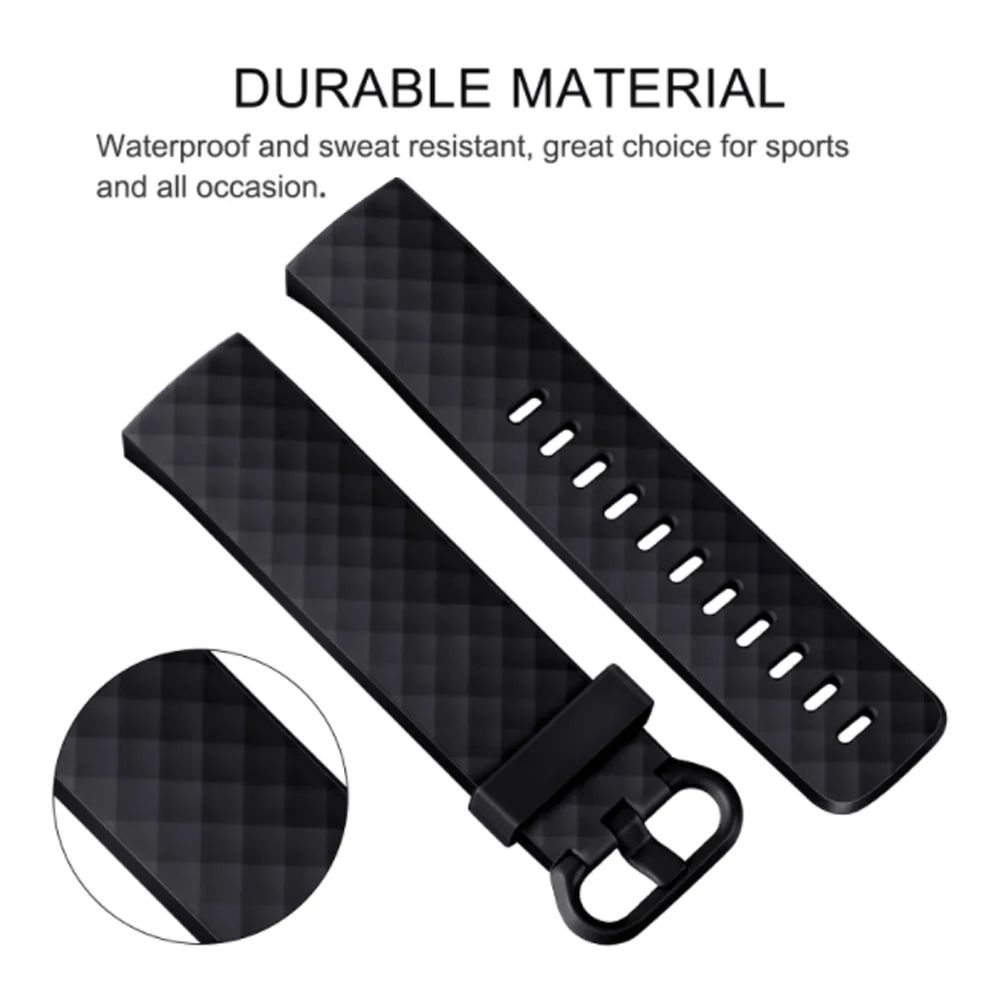 Fitbit Charge 4용 실리콘 스트랩 밴드 Fitbit Charge 3 SE Charge4 3용 팔찌 교체용 손목 밴드 Smartwatch 액세서리