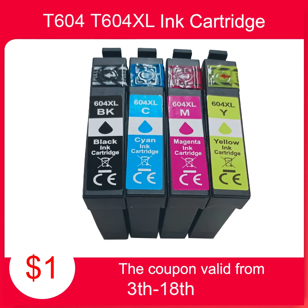 604 Xl Epson Cartuccia Di Inchiostro Per Epson Xp-2200 2205 3200 3205 4200 4205 Wf-2910 2935 2930 2950Dwf Stampante Epson 604Xl