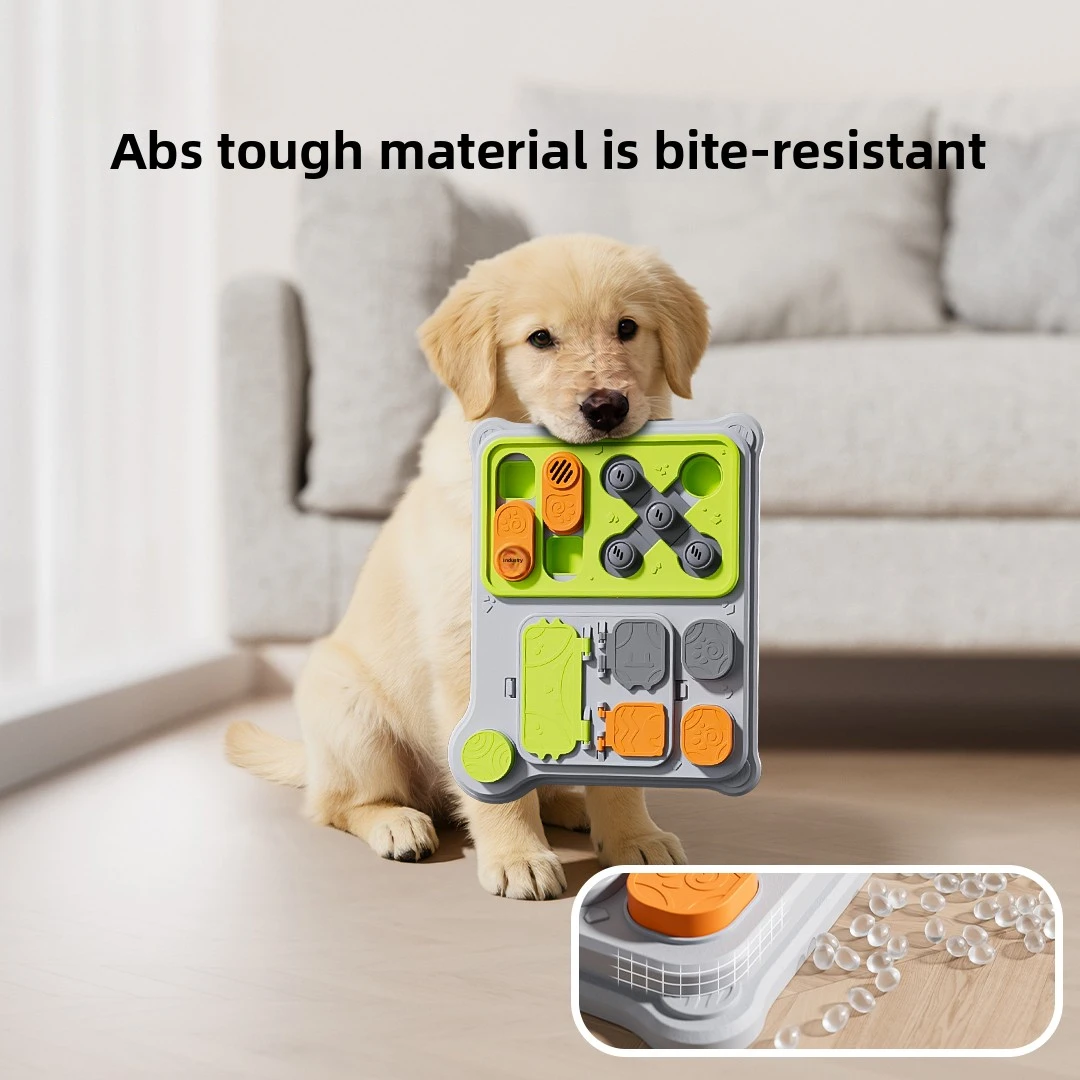 Interactive Dog Puzzle Feeder and Treat Dispenser Toy