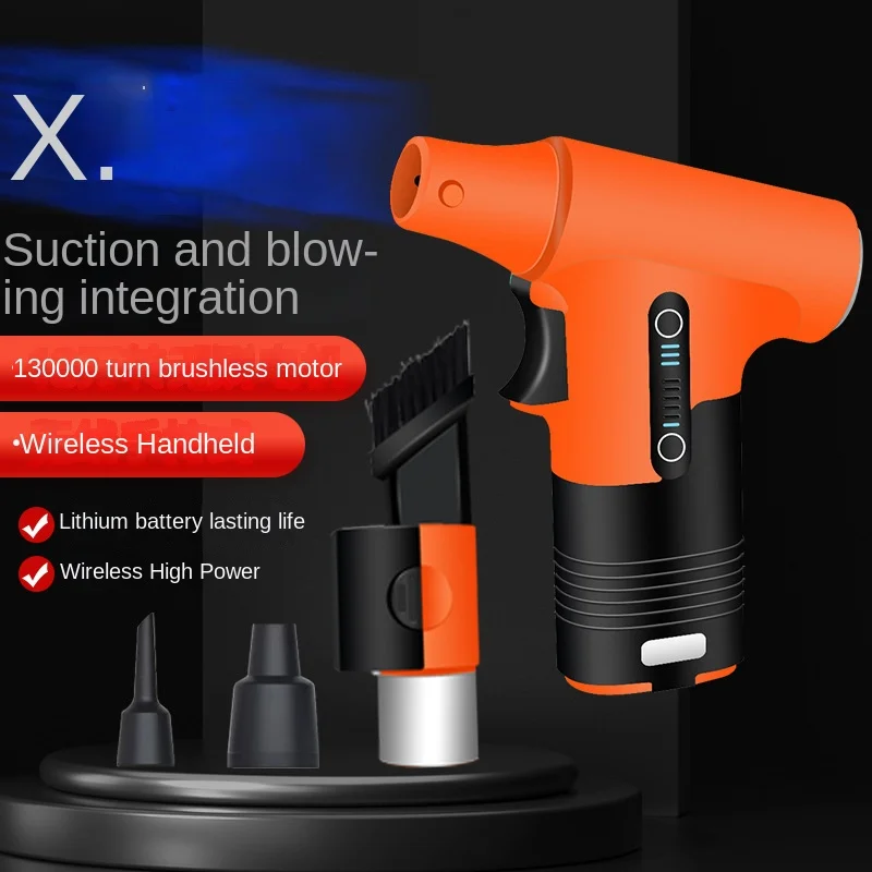 Leaf Blower 130,000 Handheld Turbo Fan Violent Powerful Fast Charging Portable High Speed Hair Dryer Fan 송풍기 대포송풍기 송풍기 대포 무선 송풍기 3