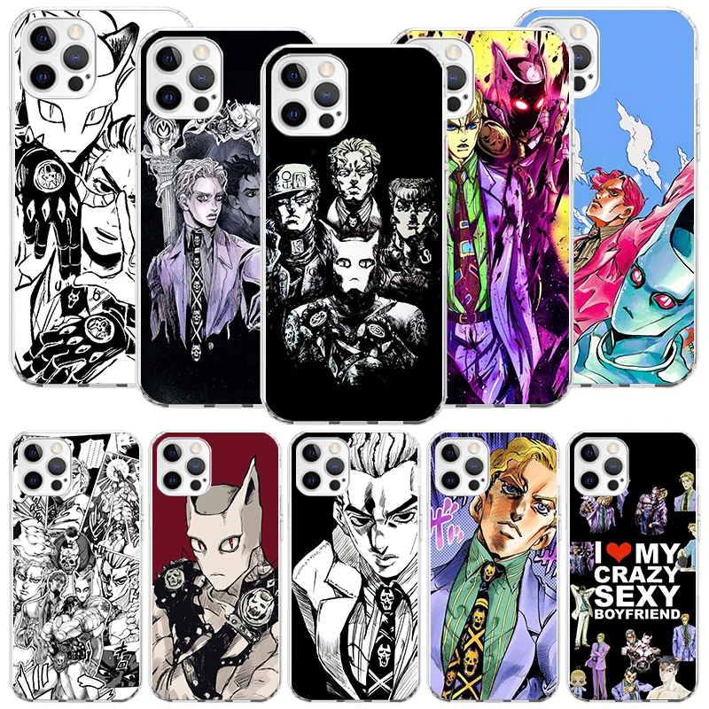 JoJo Kira Yoshikage Killer Queen Customized Phone Case with Pattern Art