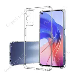 Crystal Clear Shockproof Soft TPU Protective Case - Enhanced Durability and Transparency for OPPO F21 Pro 5G (Clear)
