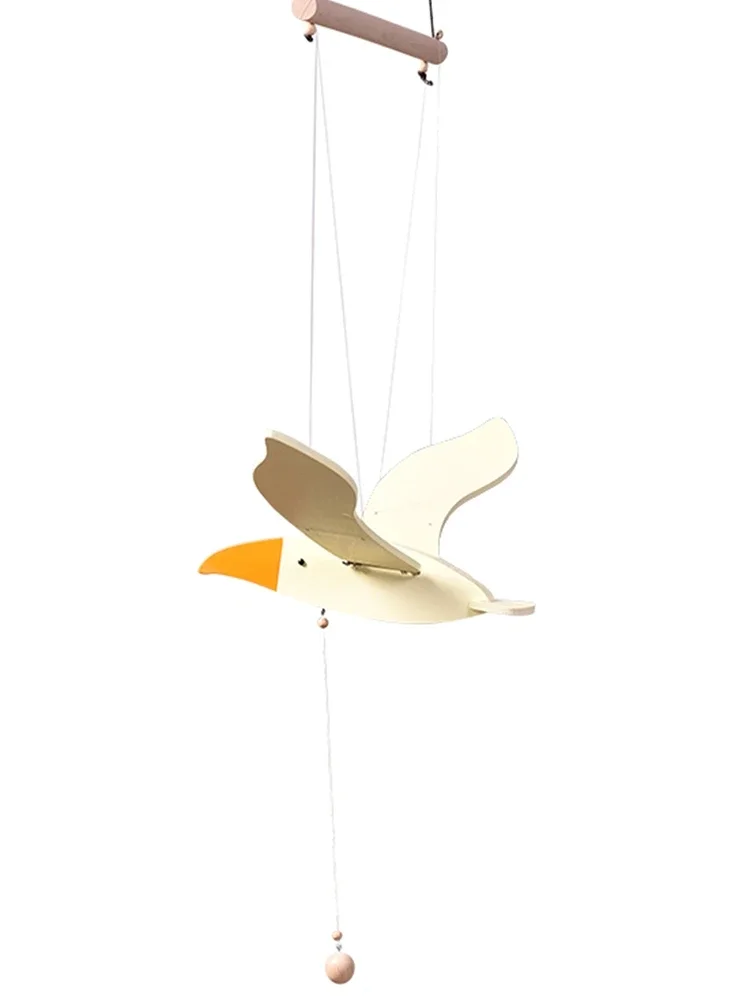 

Simple Home Seagull Hanging Pendant B & B Decorations Nordic Flying Bird Balance Pendant Wind Chimes Gift