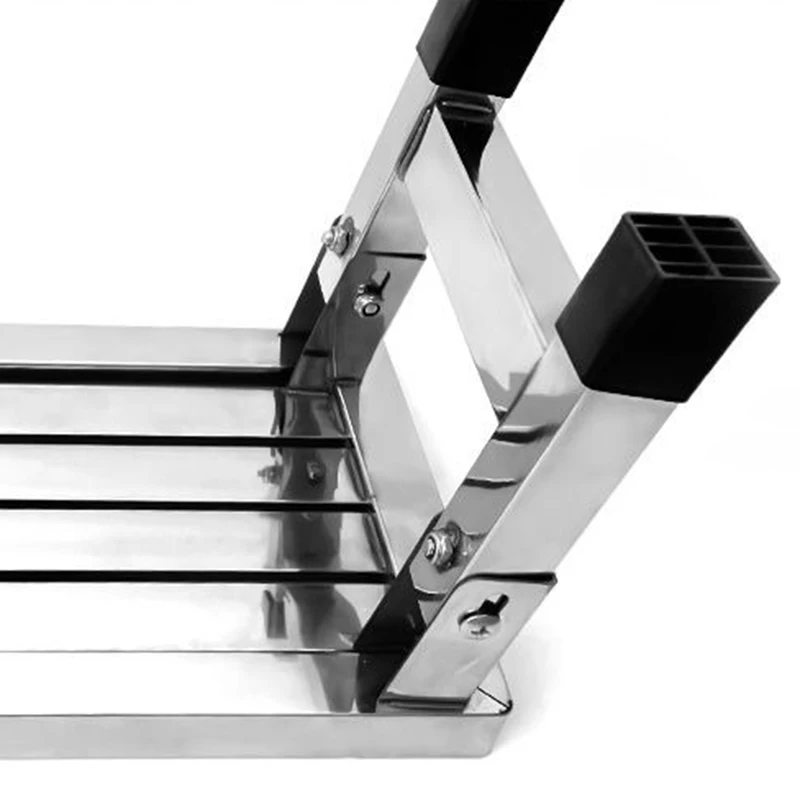 Metal Stools Modern Folding Bench Multifunctional Ottomans Rectangular Footstool Bathroom Decorative Small Furniture for Home
